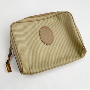 ❤️ Auth YSL Tan Makeup Pouch